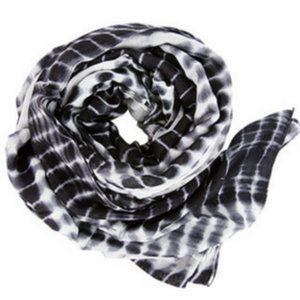 Michael Stars Black/White Tie Dye Ruana Scarf NEW